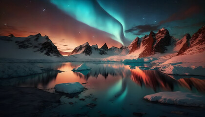 sweden outdoor a night with polar lights, National Geographic Photo