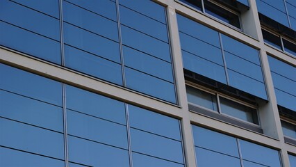 glass facade of modern building as a background