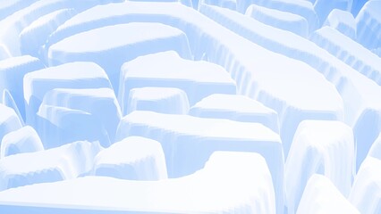 3d rendering. Stylish blue white creative abstract low poly background. Simple minimalistic geometric bg.