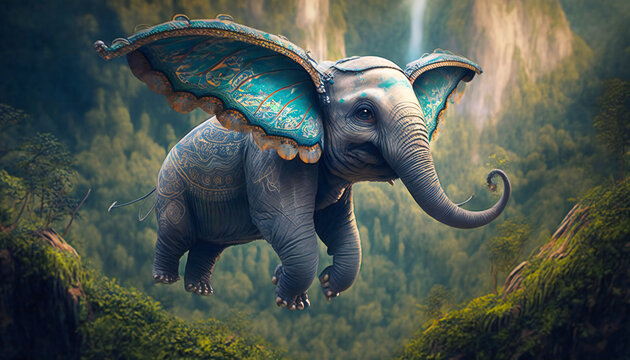 little flying elephant