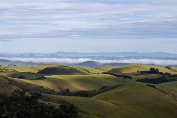 landscape with hills