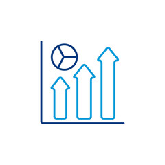 Statistical charts icon png image with transparent background