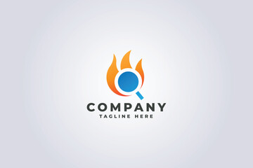 Fire Search Logo Pro Template
