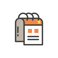 image in png of icon of calendar with transparent background