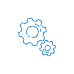 image in png icon of gears on lines with transparent background