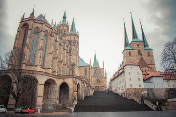saint cathedral and castle in the city
