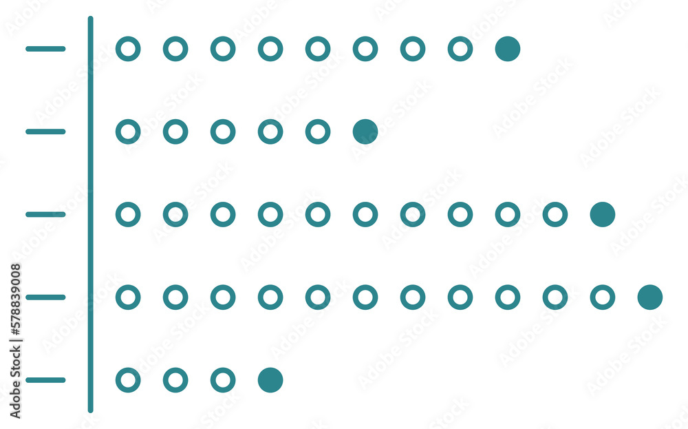 Poster grid line chart. data comparison. infographic element