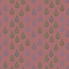 Cartoon water seamless rain drops pattern for wrapping paper and kids clothes print and fabrics and linens