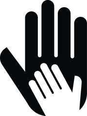 Obraz premium Trust work icon simple vector. Social business. Core vision