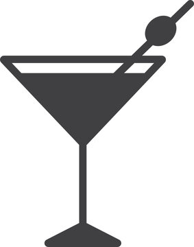 recommend clip art: Icono de copa de Martini. Vector