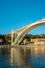 Fototapeta na wymiar Ponte da Arrabida, Bridge over the Douro, in Porto Portugal.