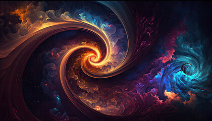 Obraz premium colorful light fog forms beautiful patterns, background image