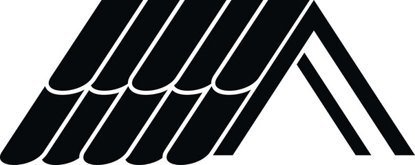 Architecture roof icon simple vector. House repair. Roofer metal © anatolir