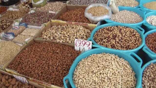 Close-up of nuts - natural source of vitamins