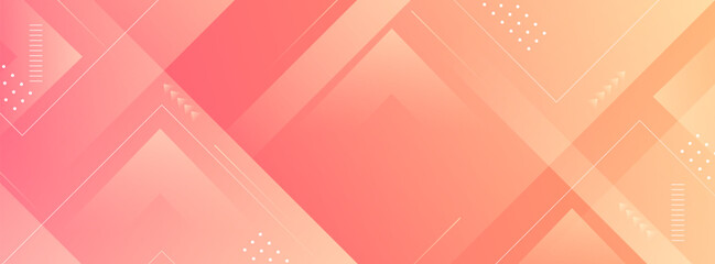 banner background. colorful, elegant orange geometric effect gradation