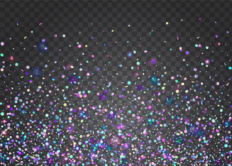 Iridescent Tinsel. Rainbow Background. Disco Design. Festive Foil. Laser Festival Serpentine. Surreal Art. Blue Shiny Confetti. Falling Texture. Pink Iridescent Tinsel