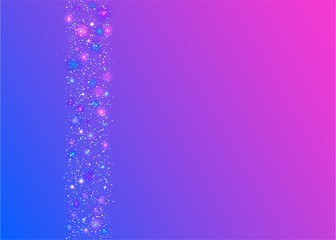 Cristal Background. Blur Prism. Transparent Confetti. Blue Metal Texture. Festive Art. Holiday Foil. Neon Glitter. Laser Festival Serpentine. Violet Cristal Background