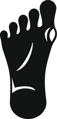Foot arthritis icon simple vector. Medical disease. Body skeleton
