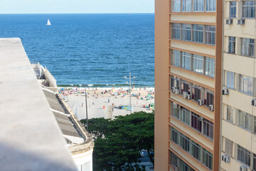 Copacabana neighborhood in Rio de Janeiro, Brazil.