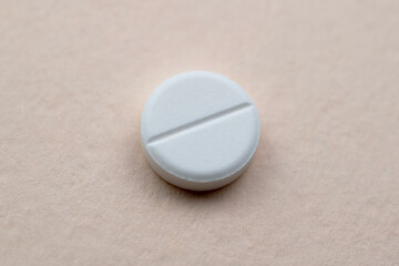White pill, colorful tablet, medicines, drugs, health care concept
