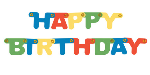 Happy Birthday Banner Letters 