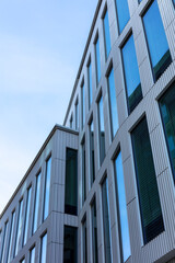 Linköping city new building, Withe house, modern office building in the city