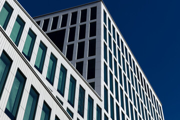 Linköping city new building, Withe house, modern office building in the city