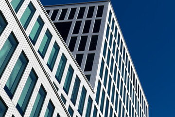 Linköping city new building, Withe house, modern office building in the city