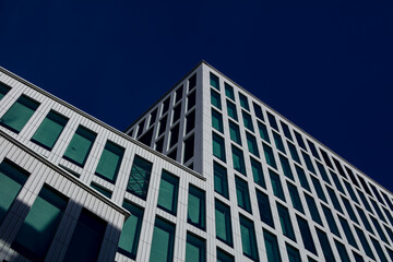 Linköping city new building, Withe house, modern office building in the city