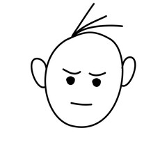 Obraz premium faces of people hand drawn 