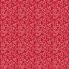 Valentine's Day Love Seamless Pattern - Festive Valentine theme repeating pattern design