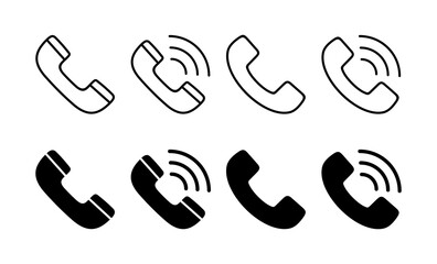 Call icon vector for web and mobile app. telephone sign and symbol. phone icon. contact us