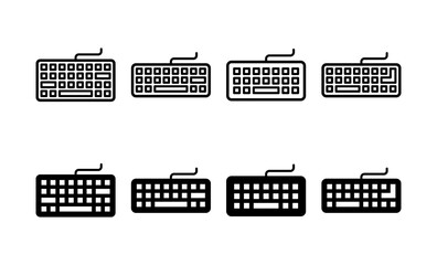 Keyboard icon vector for web and mobile app. keyboard sign and symbol