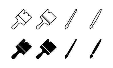 Paint icon vector for web and mobile app. paint brush sign and symbol. paint roller icon vector