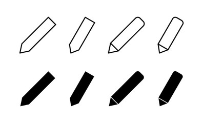 Pencil icon vector for web and mobile app. pen sign and symbol. edit icon vector