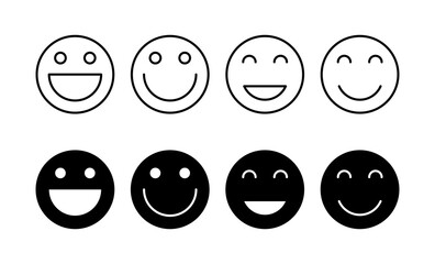 smile icon vector for web and mobile app. smile emoticon icon. feedback sign and symbol