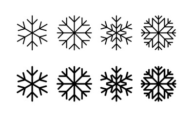 Snow icon vector for web and mobile app. snowflake sign and symbol