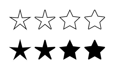 Obraz premium Star Icon vector for web and mobile app. rating sign and symbol. favourite star icon