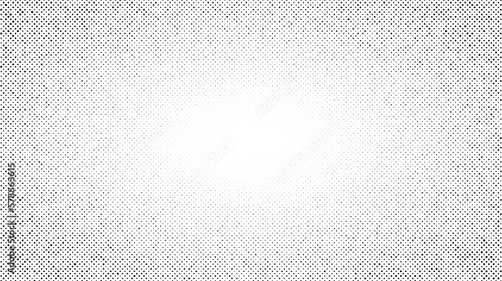 Poster halftone radial texture. comic style grain background. pop art faded textured frame. grunge sand spe