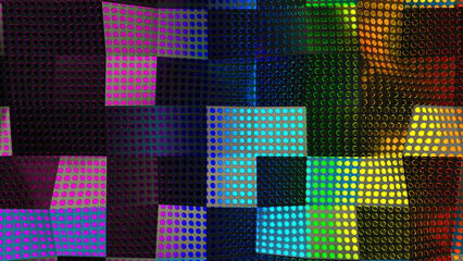 abstract colorful  rainbow background with squares