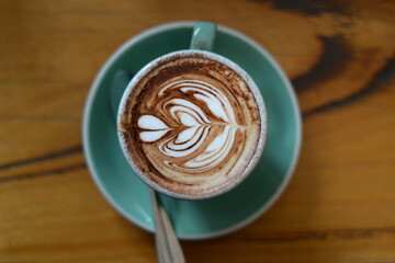 A cup of nice coffee at the cafe