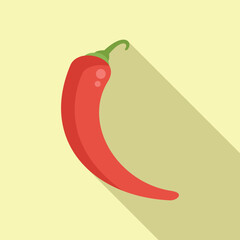 Pepper icon flat vector. Sweet food. Food cooking
