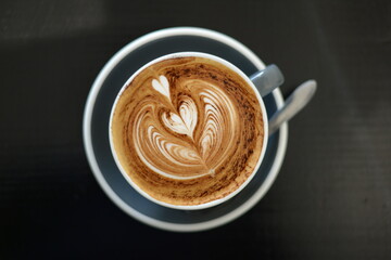A cup of nice coffee at the cafe