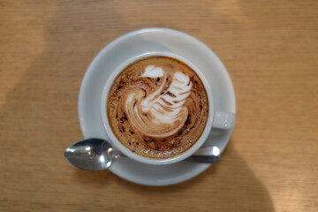 A cup of nice coffee at the cafe
