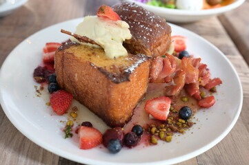 A beautiful food at the cafe