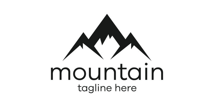 mountain logo simple vector illustration