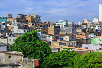 Casas e moradias na comunidade em Salvador - BA