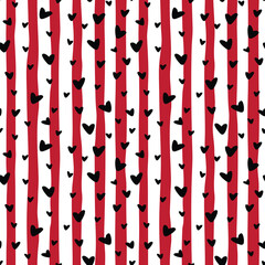 Valentine's Day Love Seamless Pattern - Festive Valentine theme repeating pattern design - 578866036