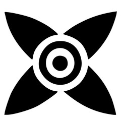 black and white of icon shape