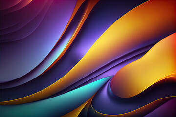 Futuristic Colors on Abstract Background with Design Space